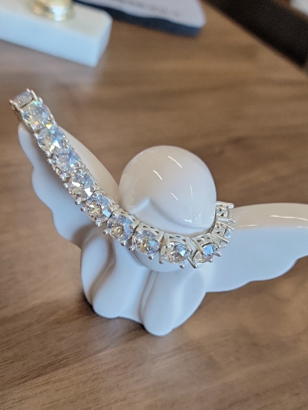Park Lane Impression Bracelet With Clear Rhinestones On Silver